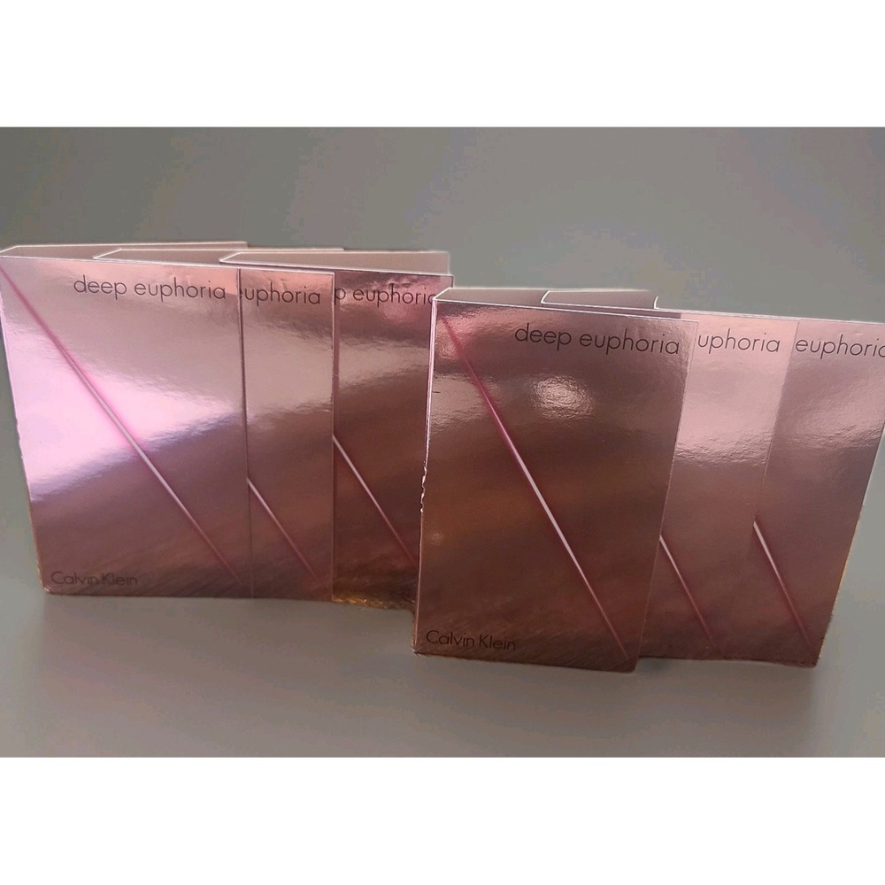 CALVIN KLEIN DEEP EUPHORIA EDP 1.2ml .04fl oz x 6 PERFUME SPRAY SAMPLE VIALS